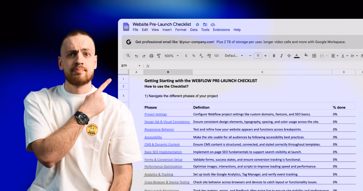 Website Pre Launch Checklist