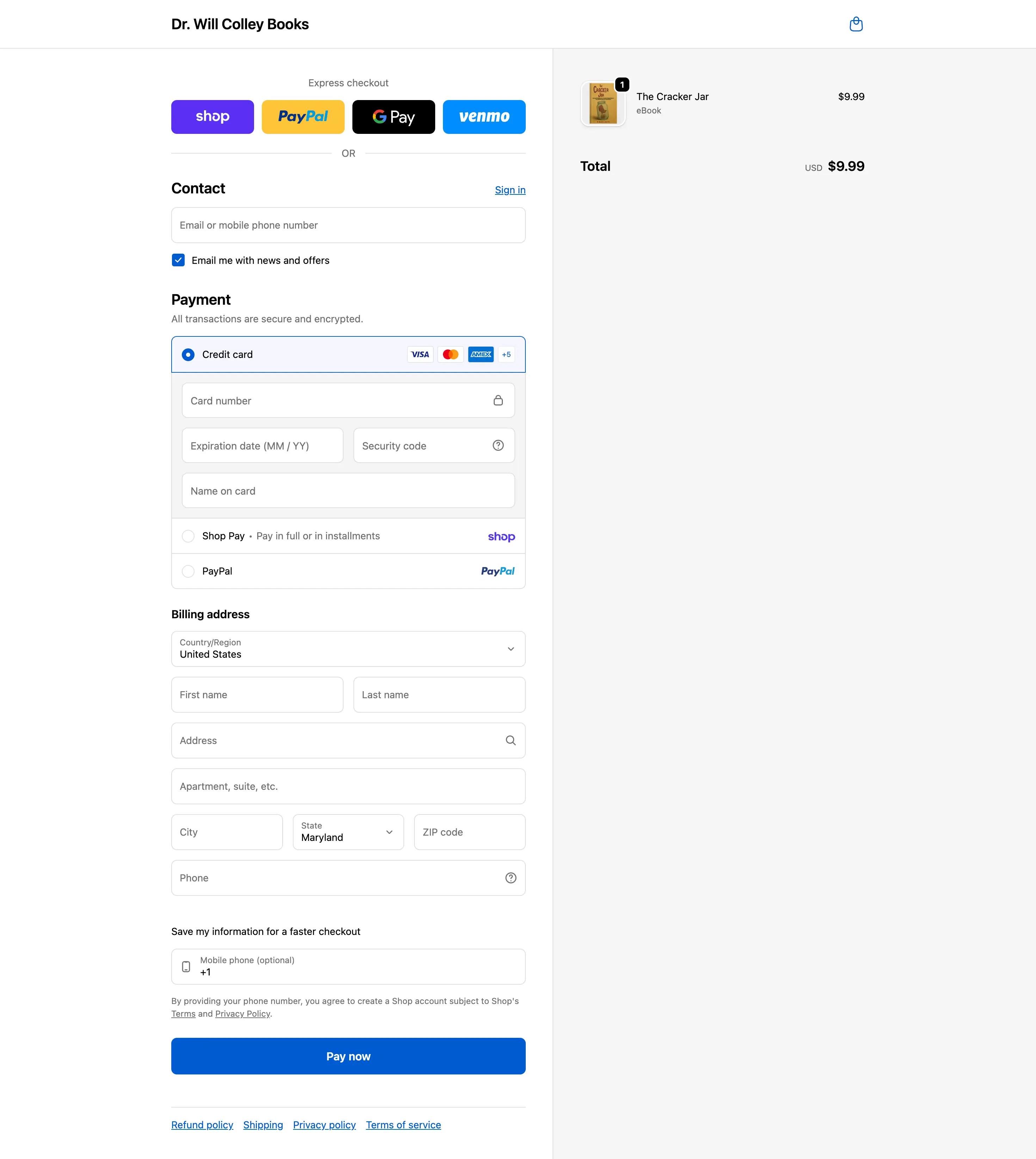 dr will colley books checkout page
