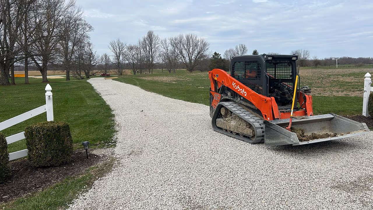 Residential grading services in Okeana Ohio for proper drainage and site preparation
