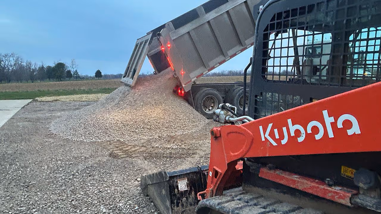 Dump truck hauling and gravel delivery services near me in Okeana Ohio