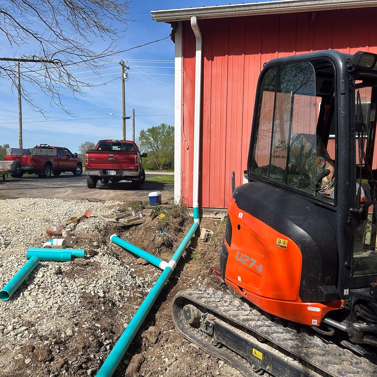 Property drainage contractor in Okeana Ohio