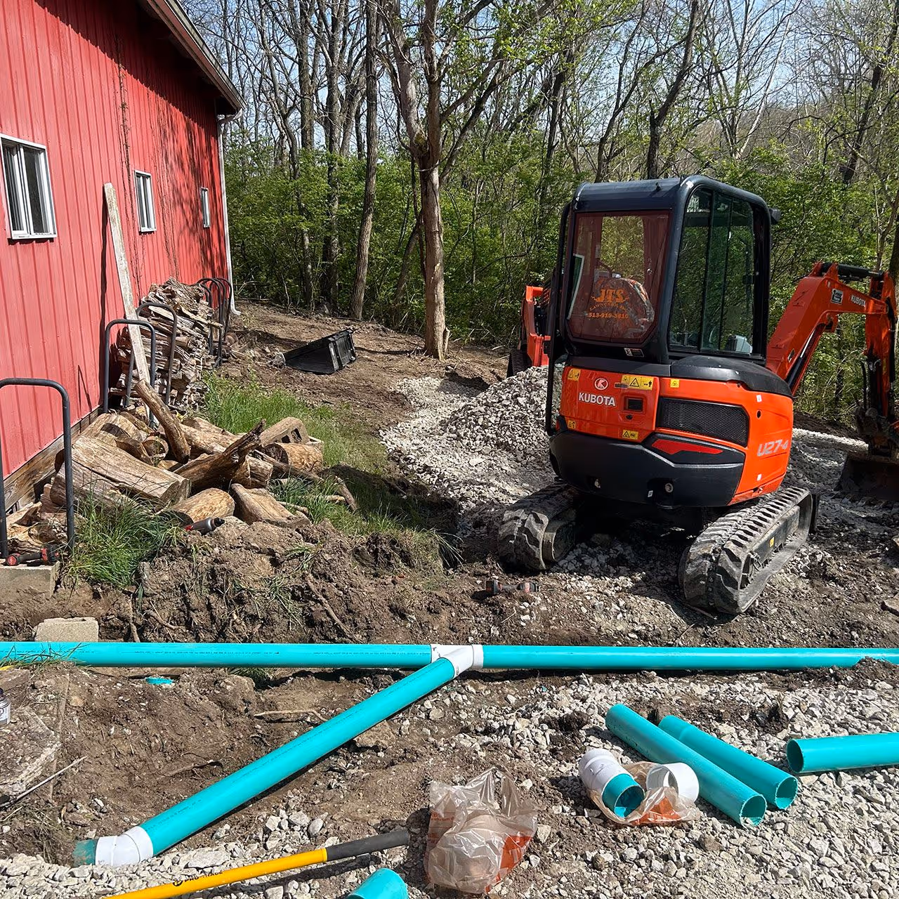 Property drainage contractor in Okeana Ohio