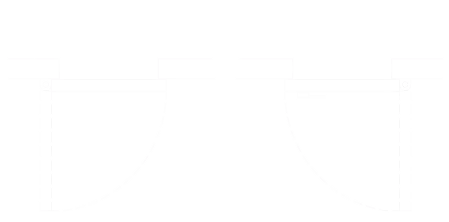 Puertas abatibles con marco rectangular y manijas verticales en un acabado oscuro.