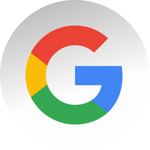 Google-Logo mit bunten Segmenten in Rot, Gelb, Grün und Blau auf weißem Hintergrund.