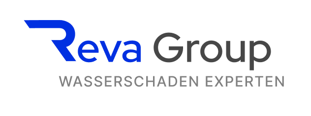 Reva Group Schriftzug mit dem Untertitel Wasserschaden Experten.