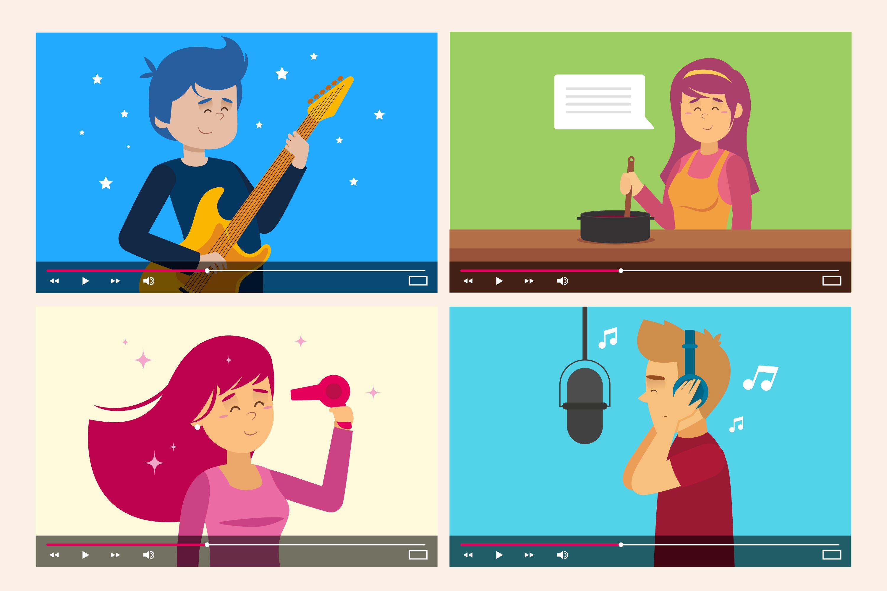 <a href="https://www.freepik.com/free-vector/collection-bloggers-screen_7928935.htm">Image by freepik</a>