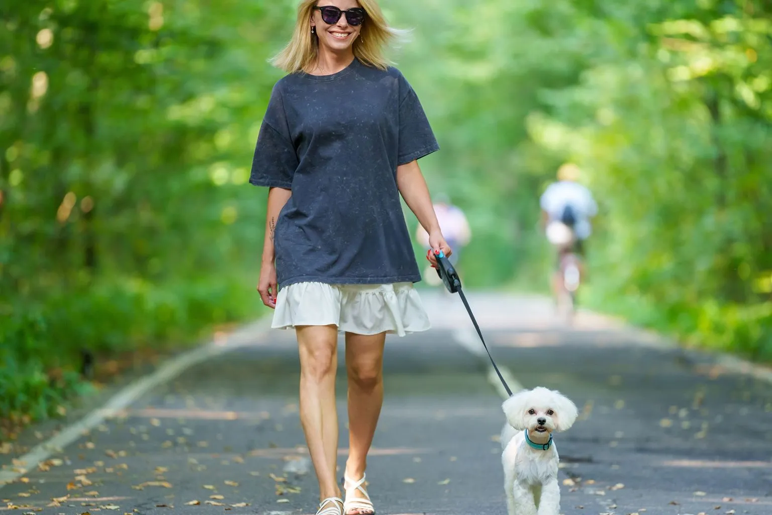 Sentier boisé de l’écoquartier Affiniti, à Saint-Bruno-de-Montarville
