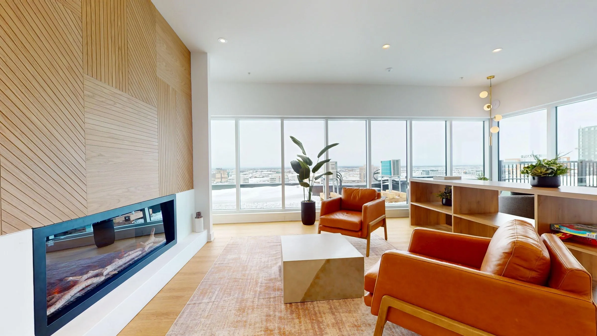 Chalet urbain de Mostra Centropolis, avec foyer et vue panoramique