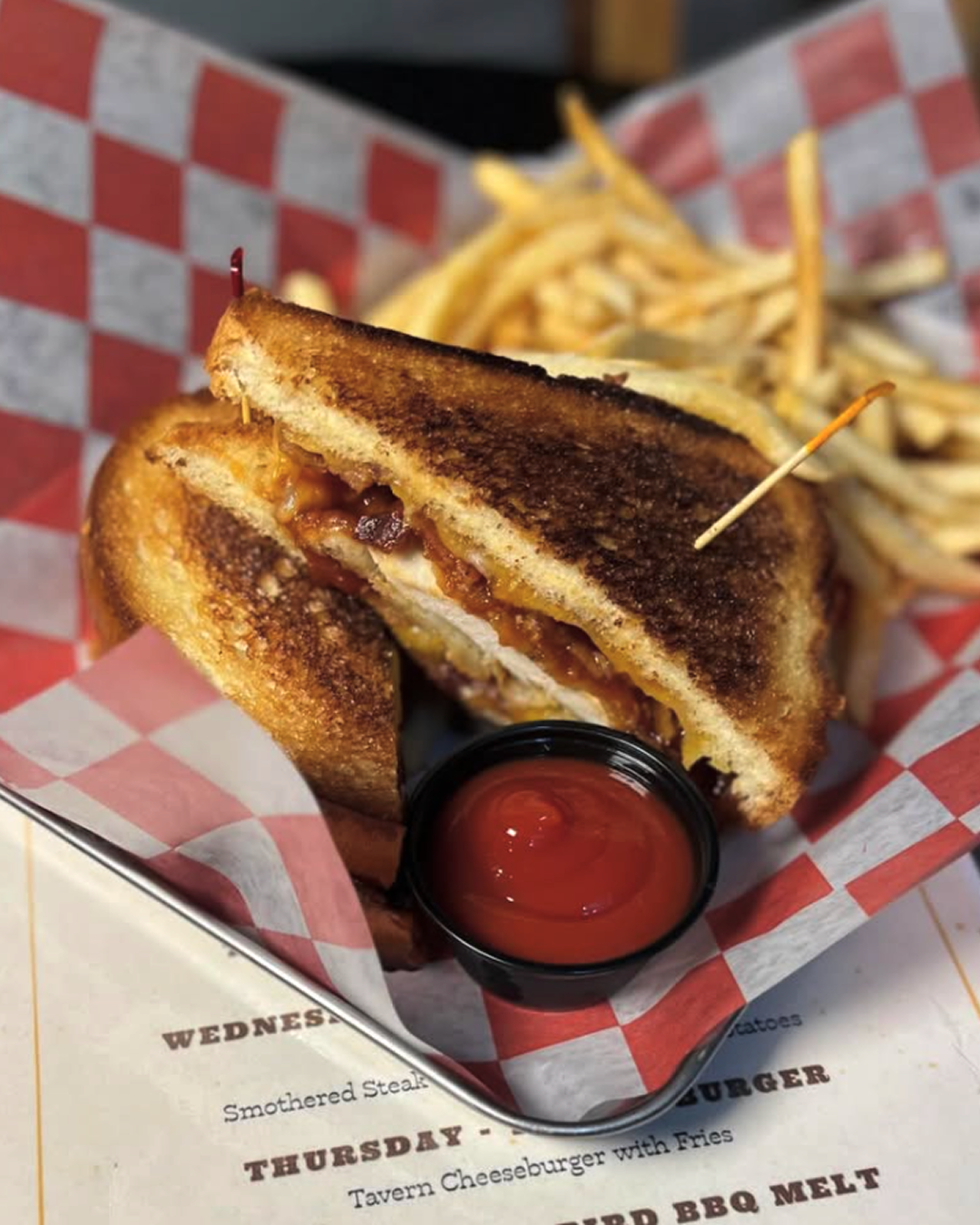 image of happy hour specials for a modern restaurant