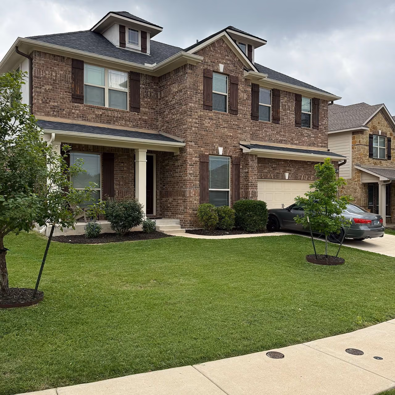 Beautiful healthy turf for residential property in Leander Texas