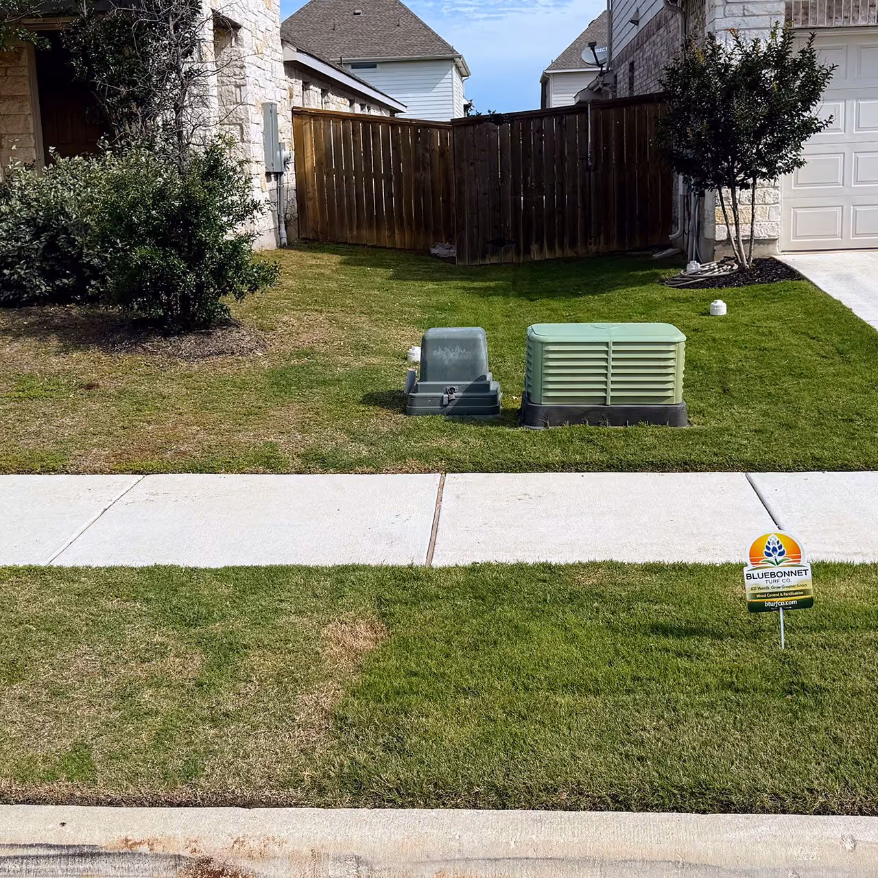 Professional weed control service by Bluebonnet Turf Co