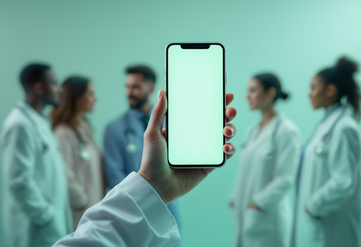 [interface] image carousel of ai innovations for a ai healthcare company