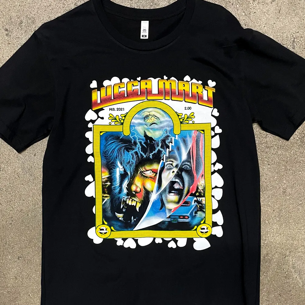 Example of a screen printed design with halftones