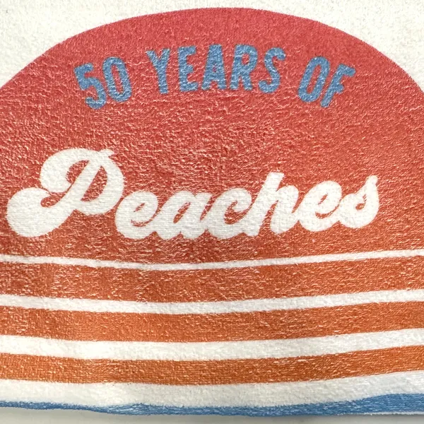 DTG print on a terry towel