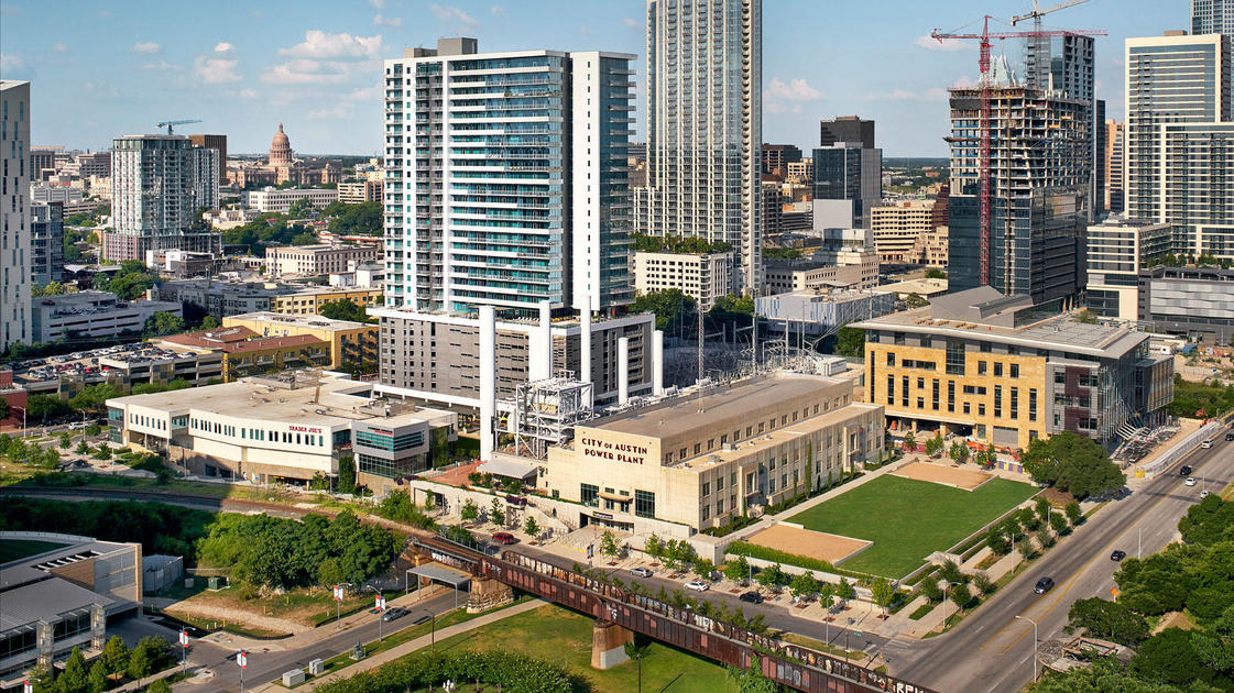 Seaholm Power Plant in downtown Austin, redeveloped into a mixed-use destination