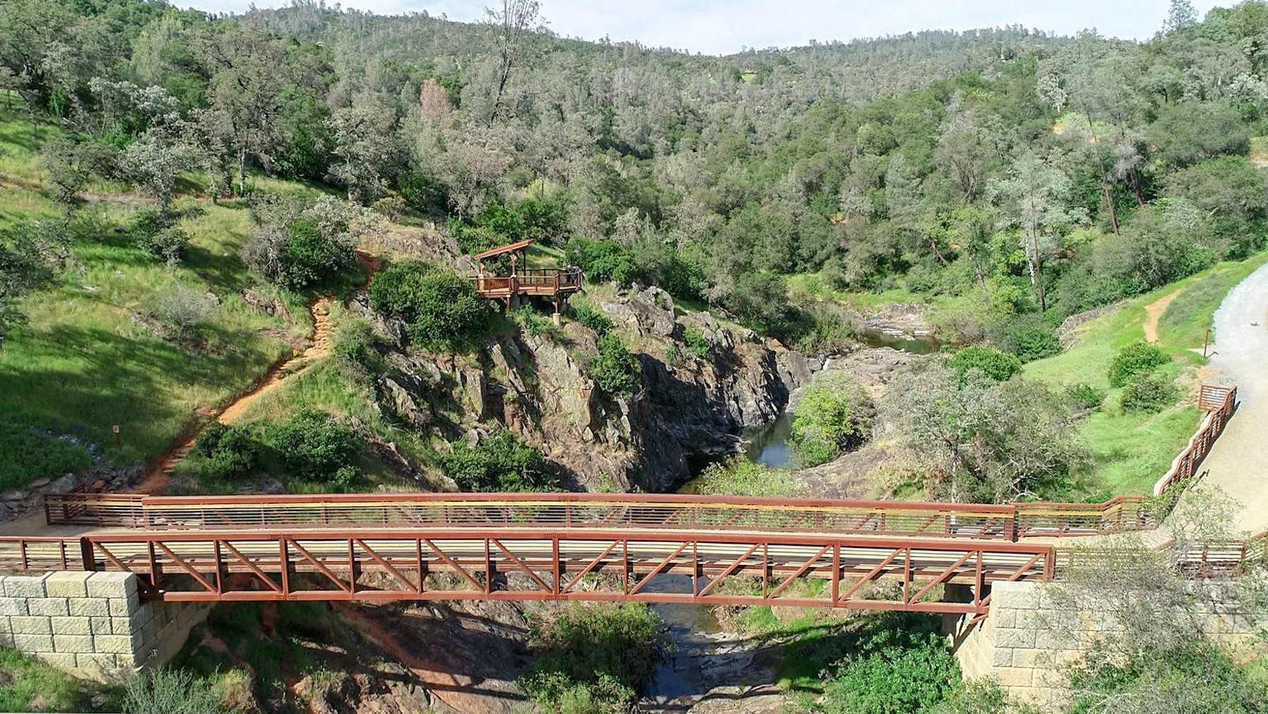 The River and Trail at Hidden Falls, in Auburn, CA