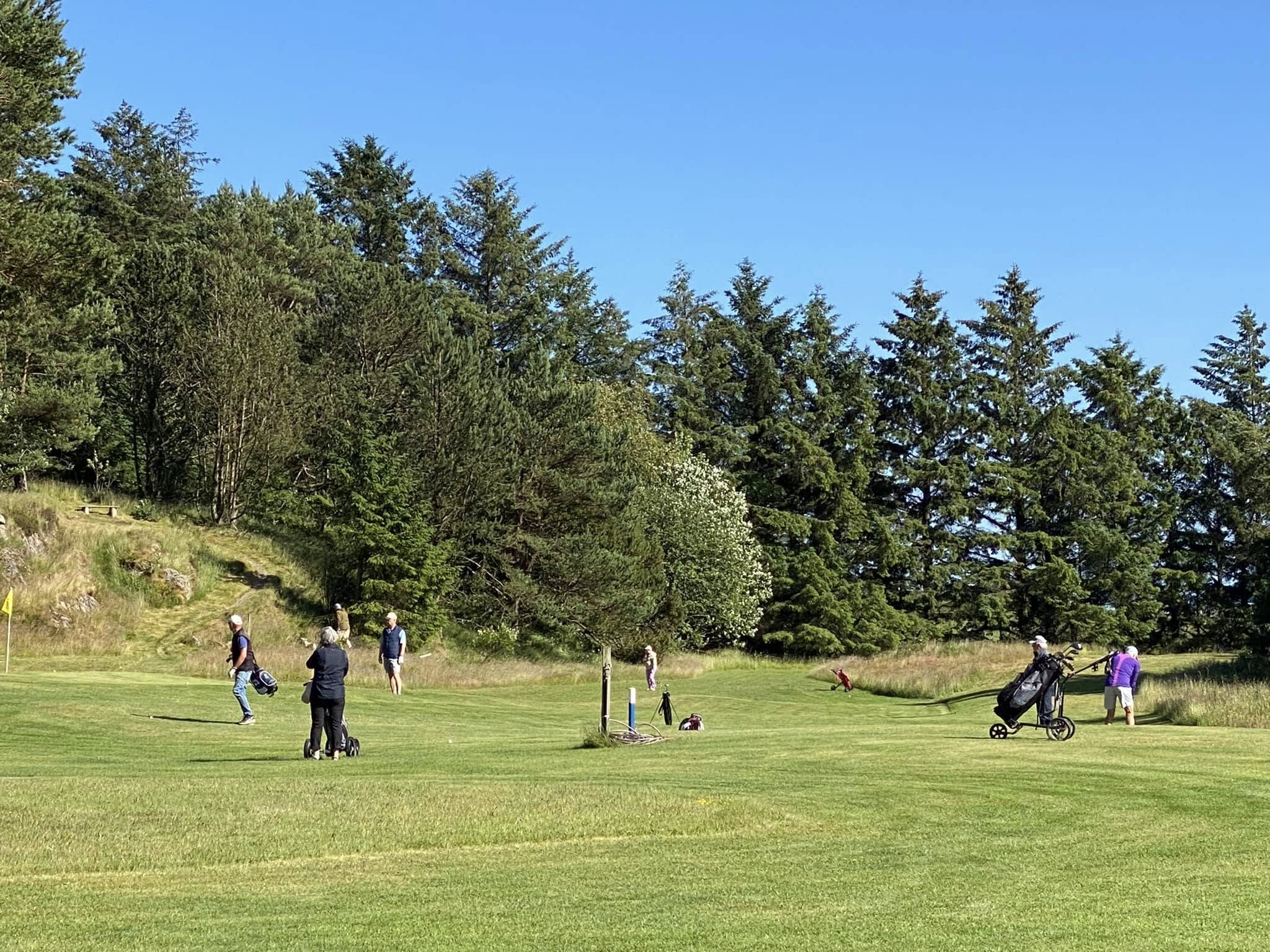 Oversiktsbilde Farsund Golfklubb.