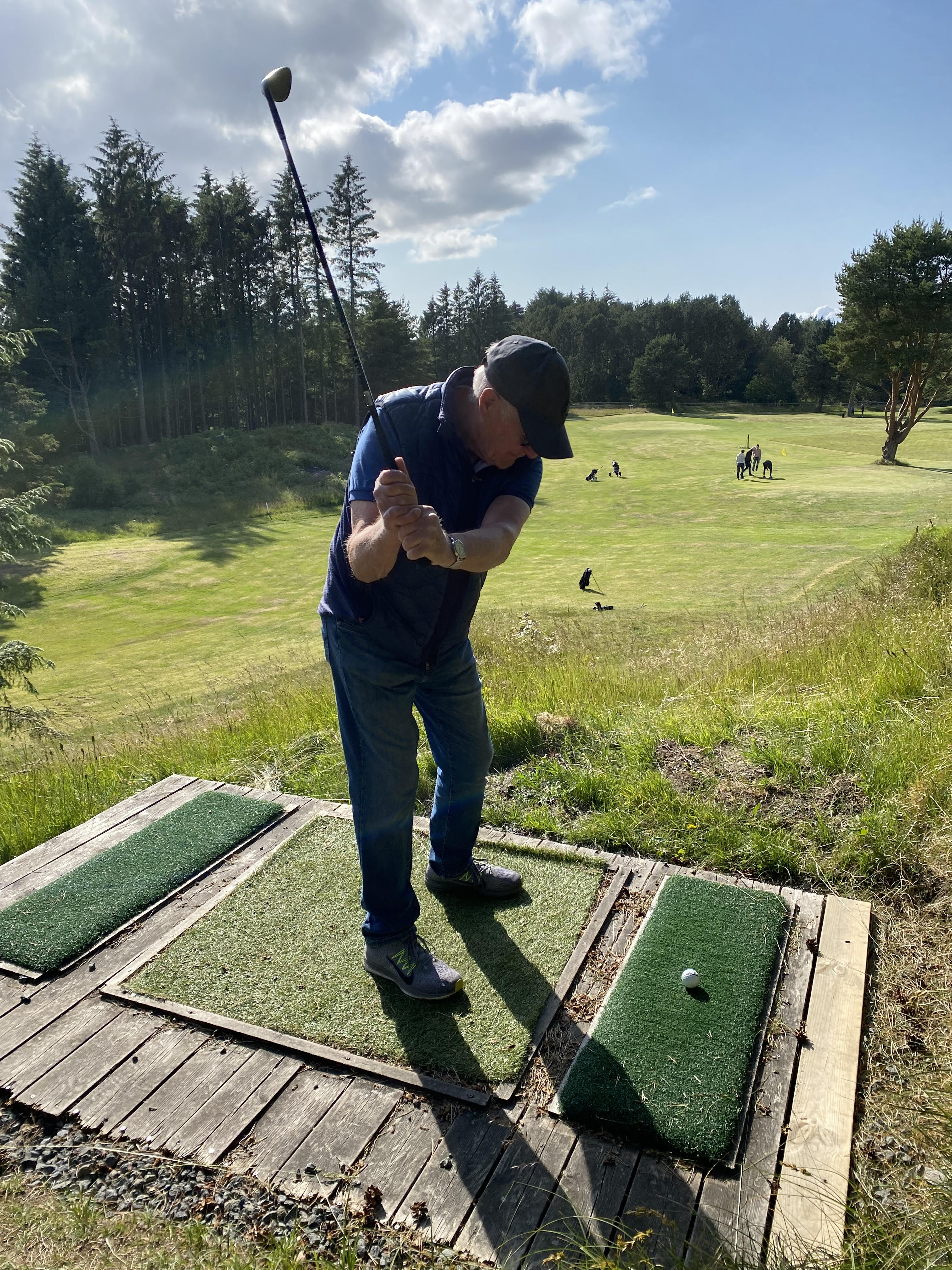 Utslag 5. Farsund Golfklubb.