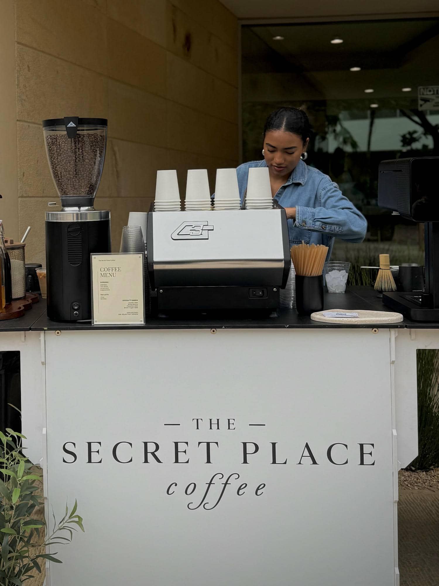 The Secret Place Coffee Cart at Corporate Event in Los Angeles