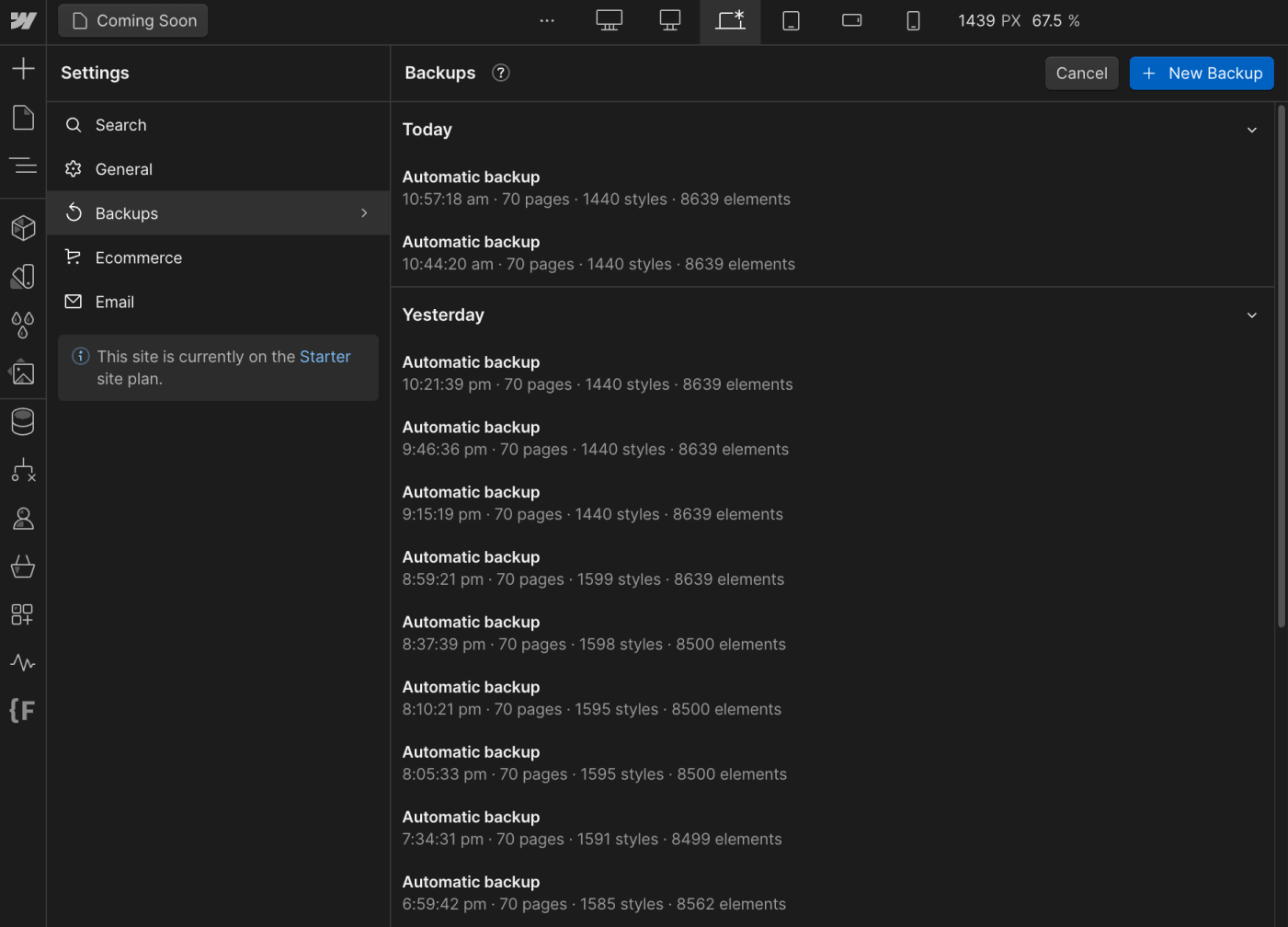 Backups - Localfinder X Webflow Template