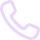 Icon of a lavender telephone handset tilted diagonally.