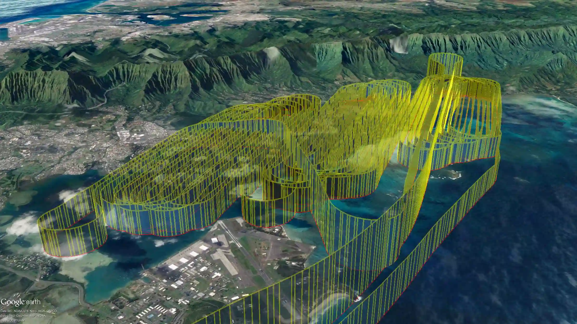 Kaneohe flight path