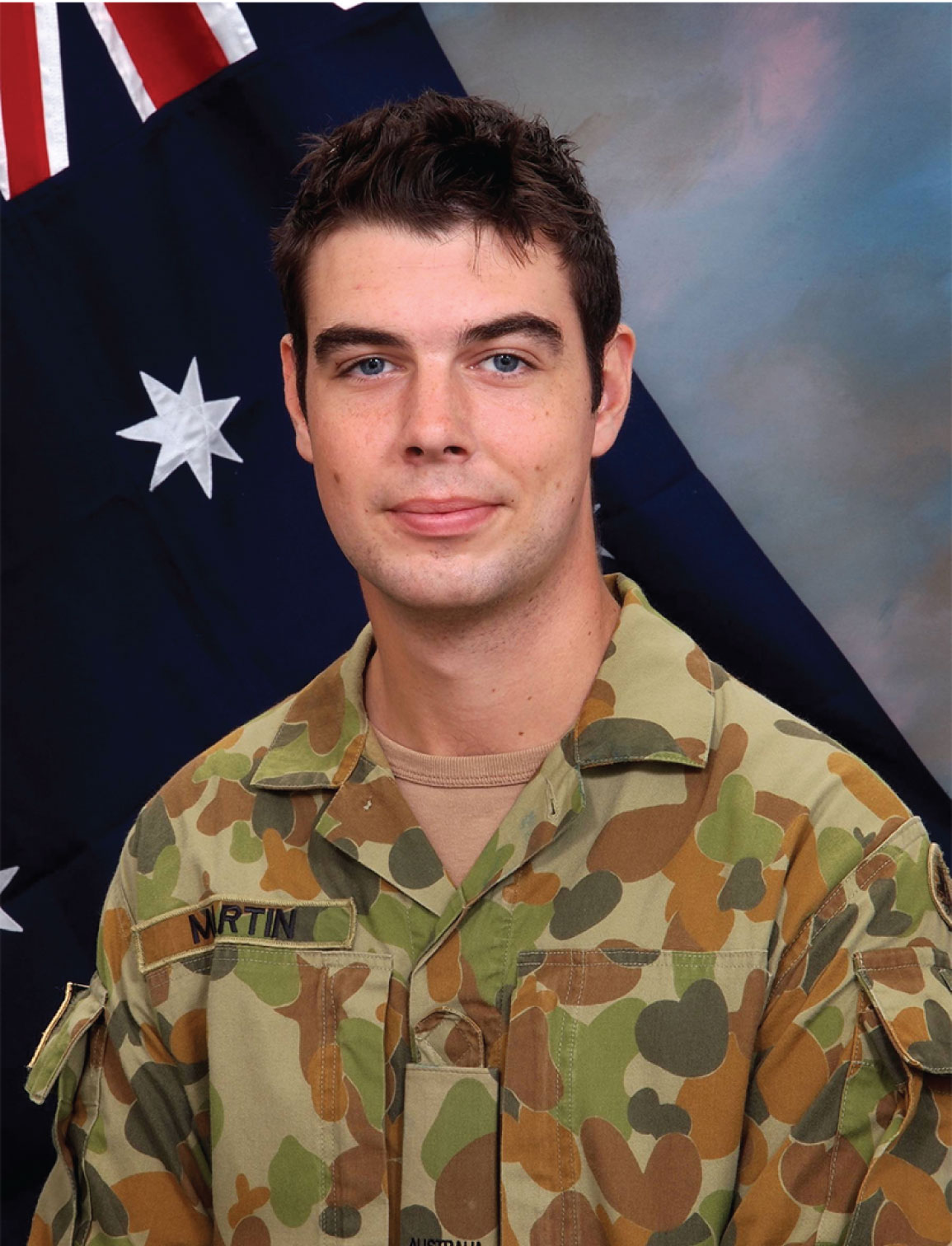 Image of Sapper James Martin in full military dress