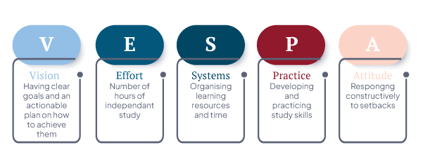 Graphic of the Vespa Learning Model