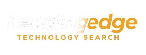 Leading Edge Technology Search logo with 'Leading' in white and 'edge' in orange text on a black background.
