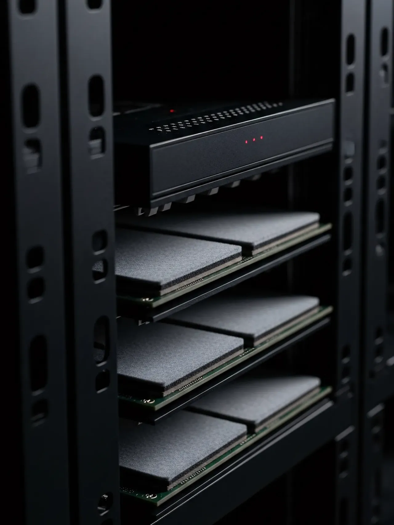 Professional AV installation in a commercial building.