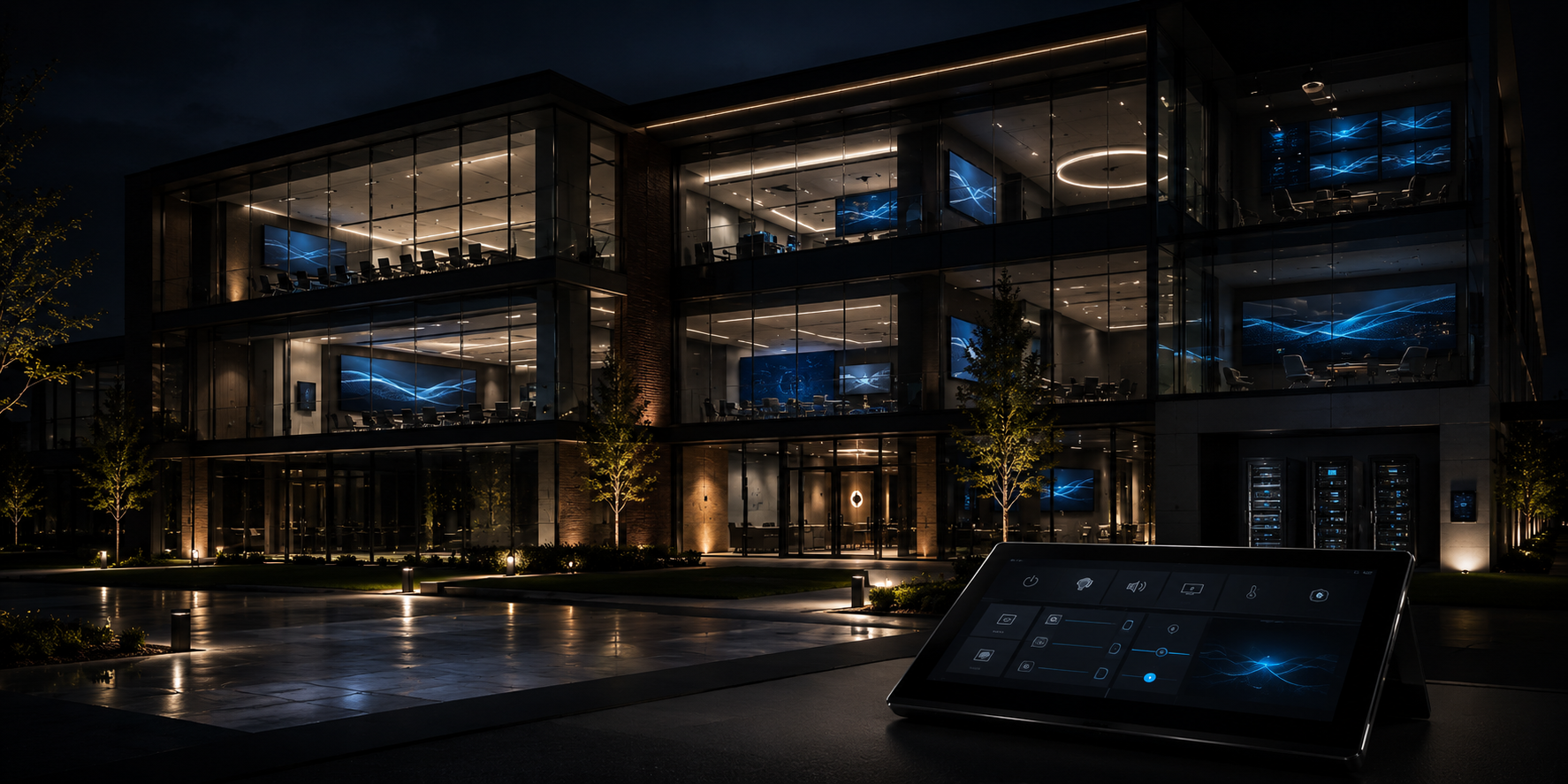 Whole-building AV control and automation system
