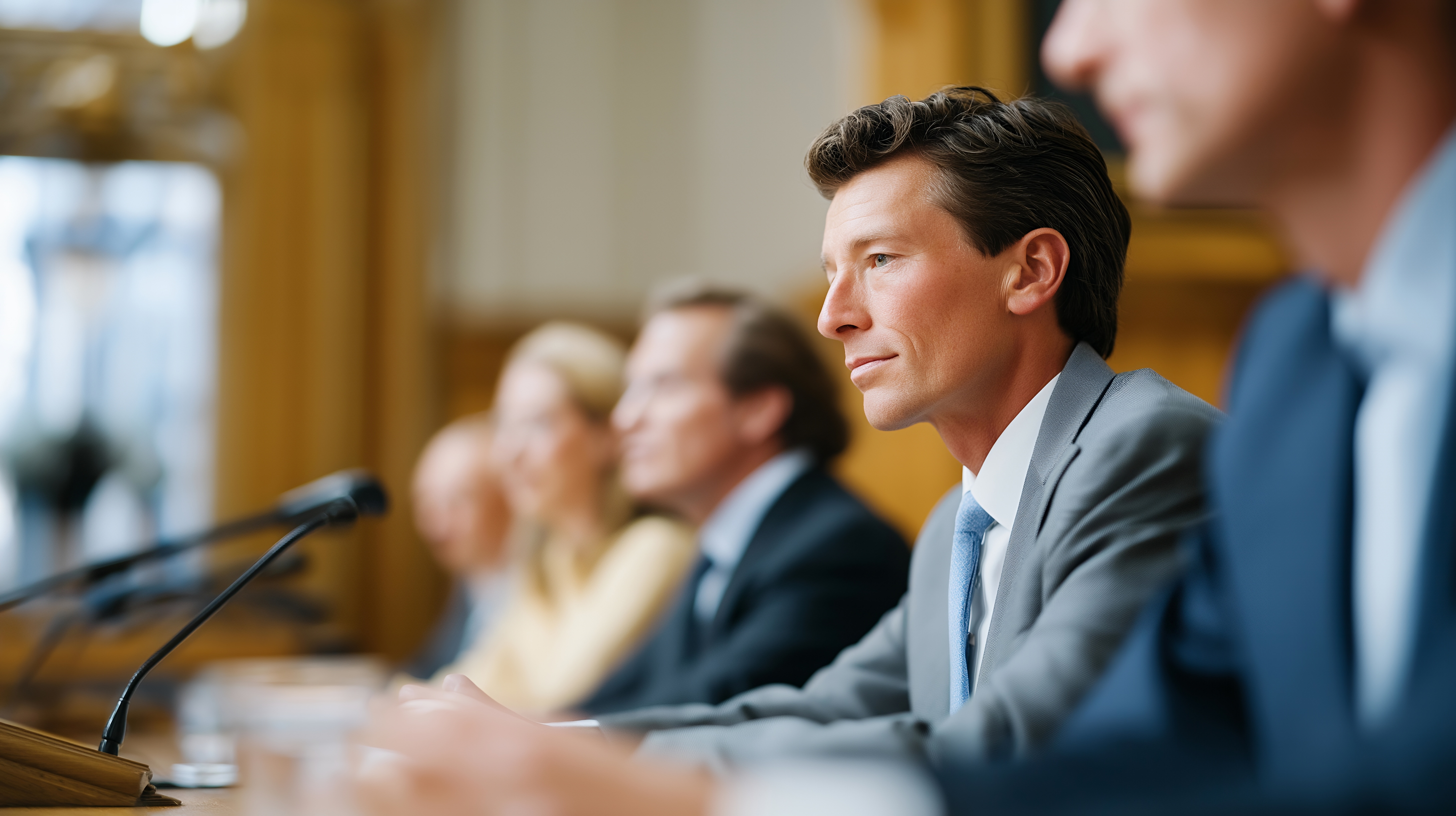 Council chamber audio visual technology for government meetings