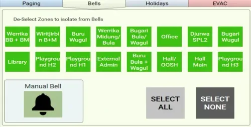 Staff controls & training service example