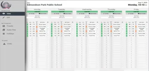 Holiday & exam modes service example