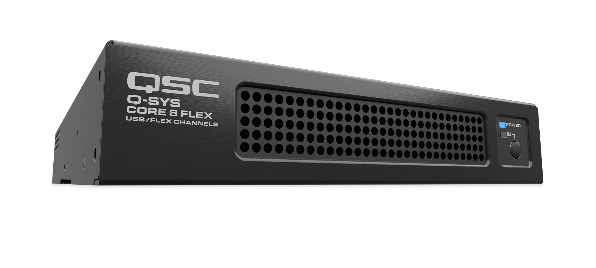 Q-SYS Core 8 Flex processor for school communication systems