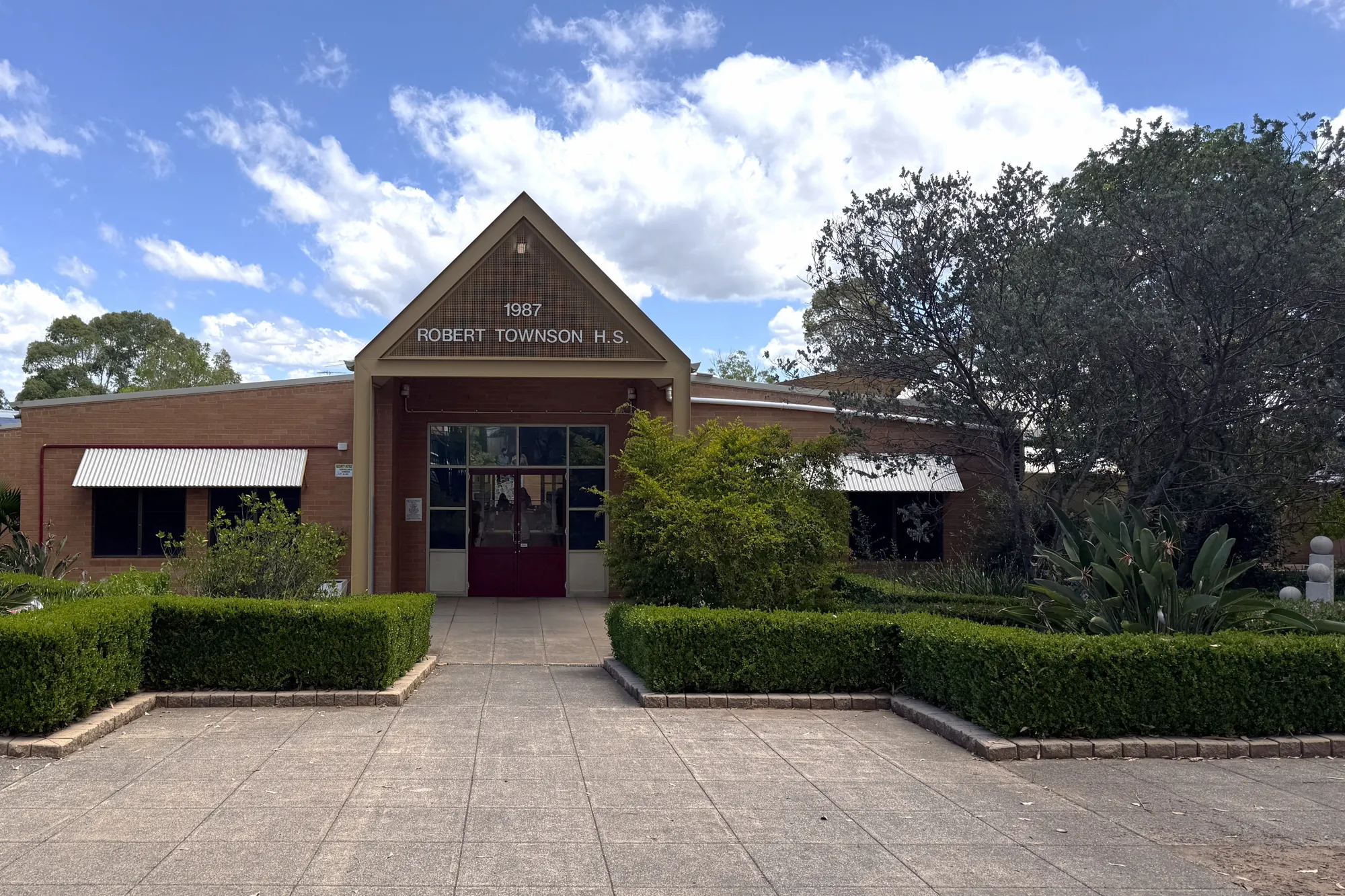 Robert Townson High School entrance