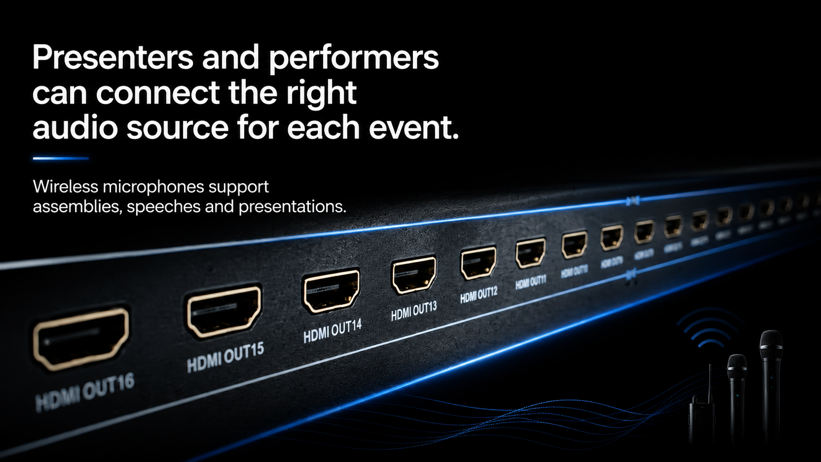 Solution Audio Inputs for School Hall