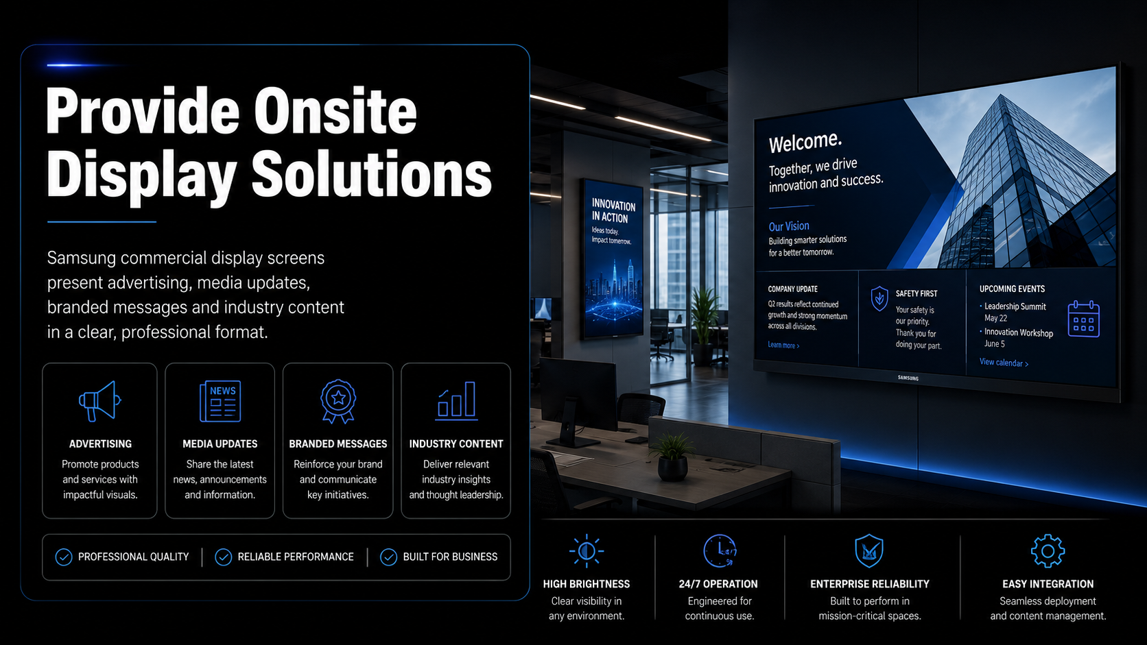 Digital Signage Onsite Display Solutions
