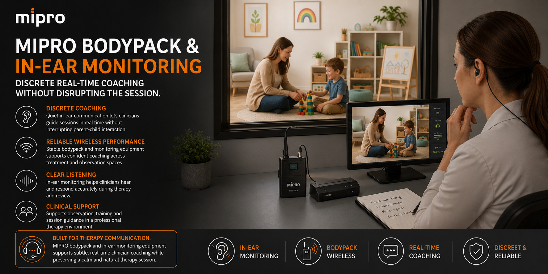 Q-SYS touch panel controlling divisible training rooms