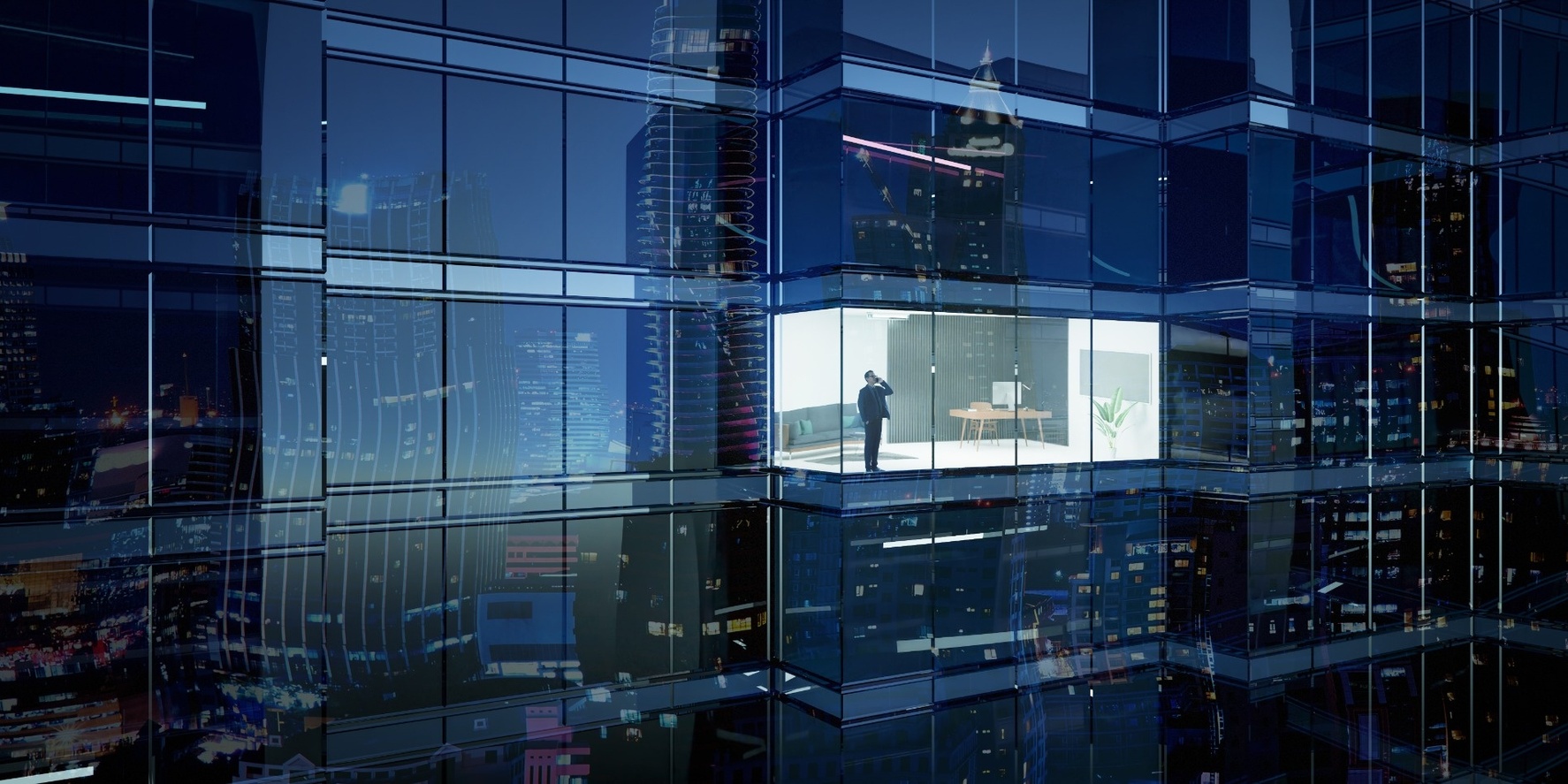AI-ready government meeting room with modern video conferencing technology