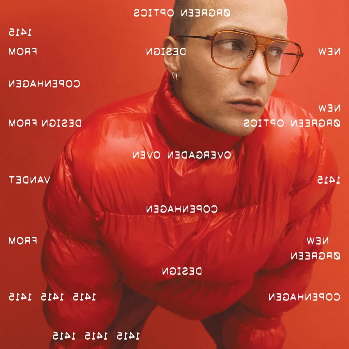 Man Wearing Designer Eyewear