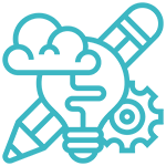 Teal crossed wrench and screwdriver icon representing tools or settings.