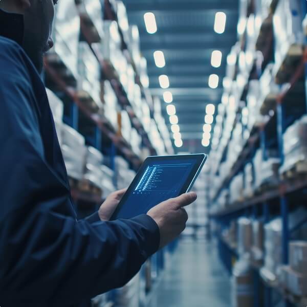 Warehouse inventory review using tablet device
