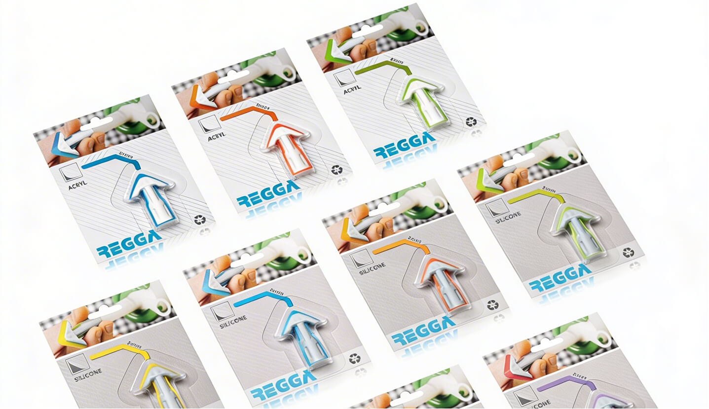 Regga tips in packaging, neatly arranged on a table