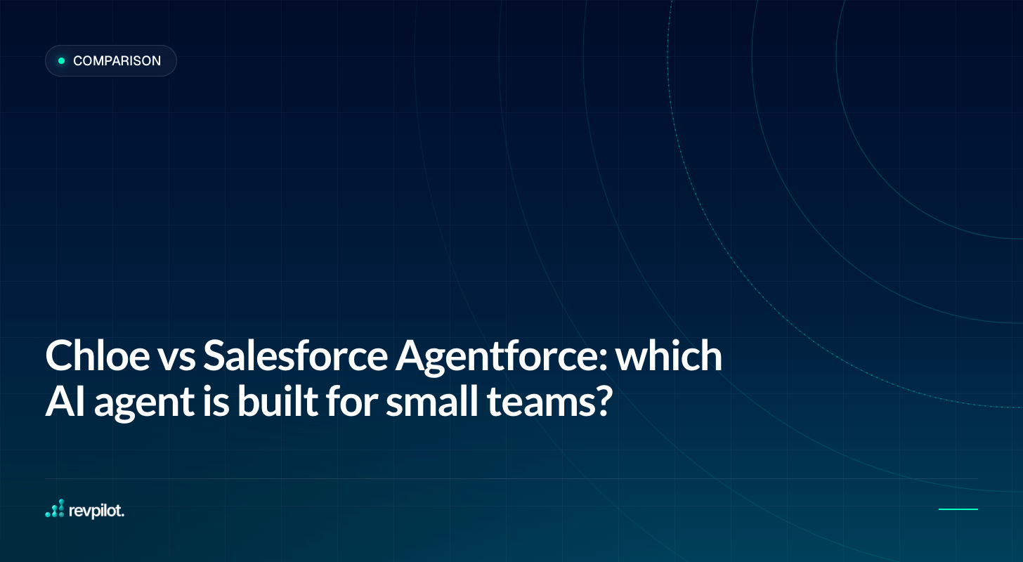 Chloe vs Salesforce Agentforce: which AI agent is actually built for small teams?