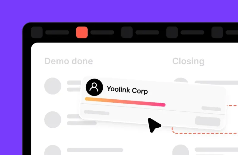 Lead moved to the closing stage in noCRM