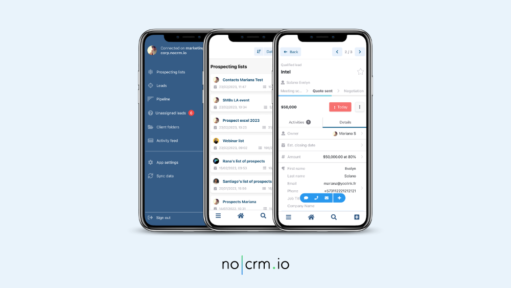 Aplicativo CRM para Android