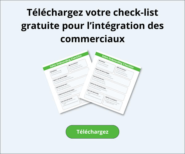 Checklist gratuite pour l'intégration des commerciaux
