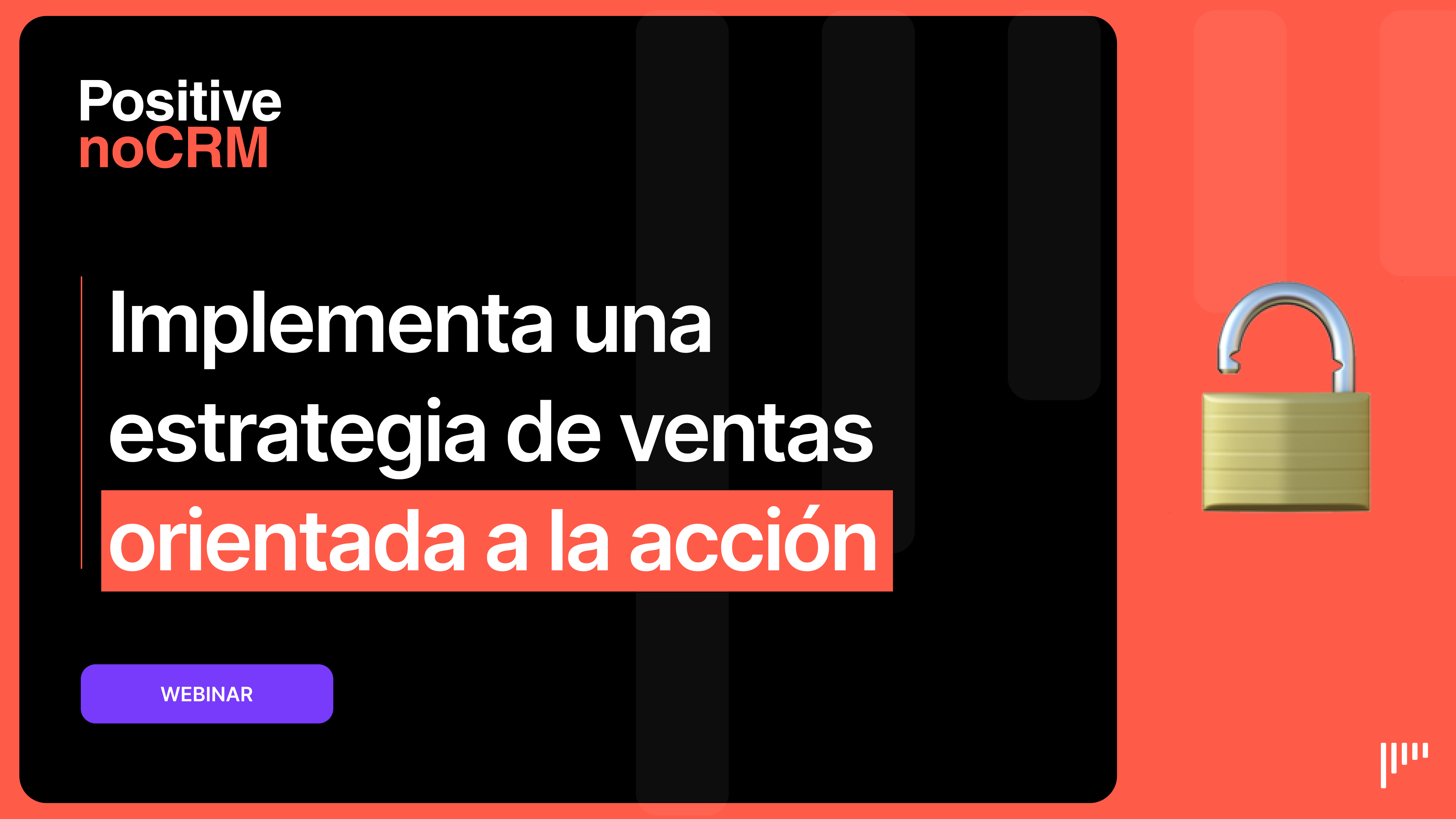 Portada del webinar: Implementa una estrategia de ventas orientada a la acción