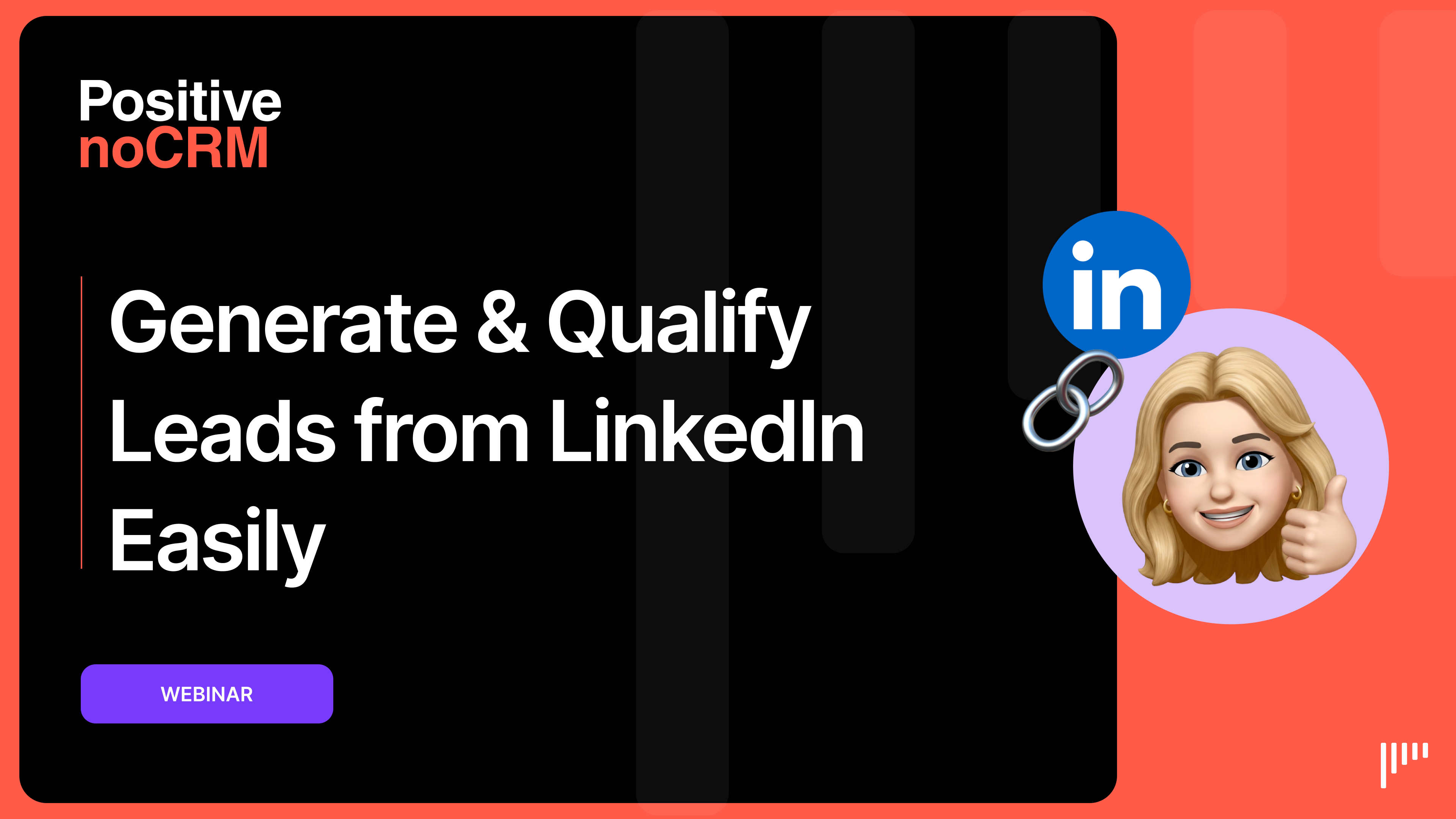 Webinar cover: Generate & Qualify Leads from LinkedIn Easily